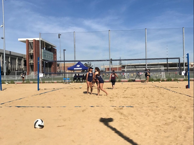 The Warriors Win Both Beach Volleyball Double Headers