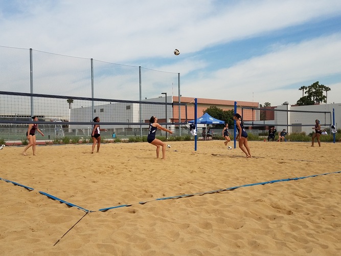 Beach Volleyball Continues Their Winning Streak Defeating Antelope Valley And Santa Ana