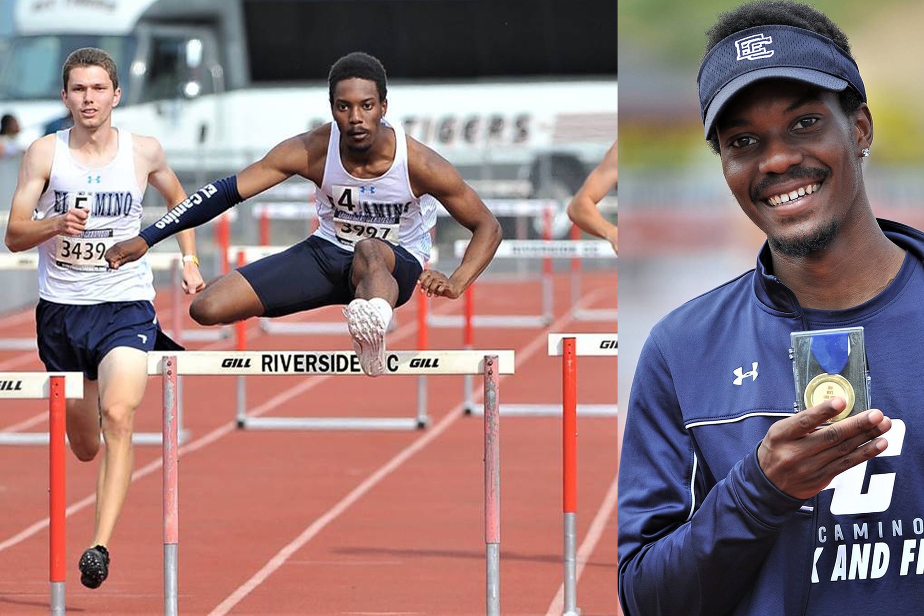 Sophomore Qwintin Workman won the 400m hurdles and long jump at the CCCAA Southern California Regional Championships