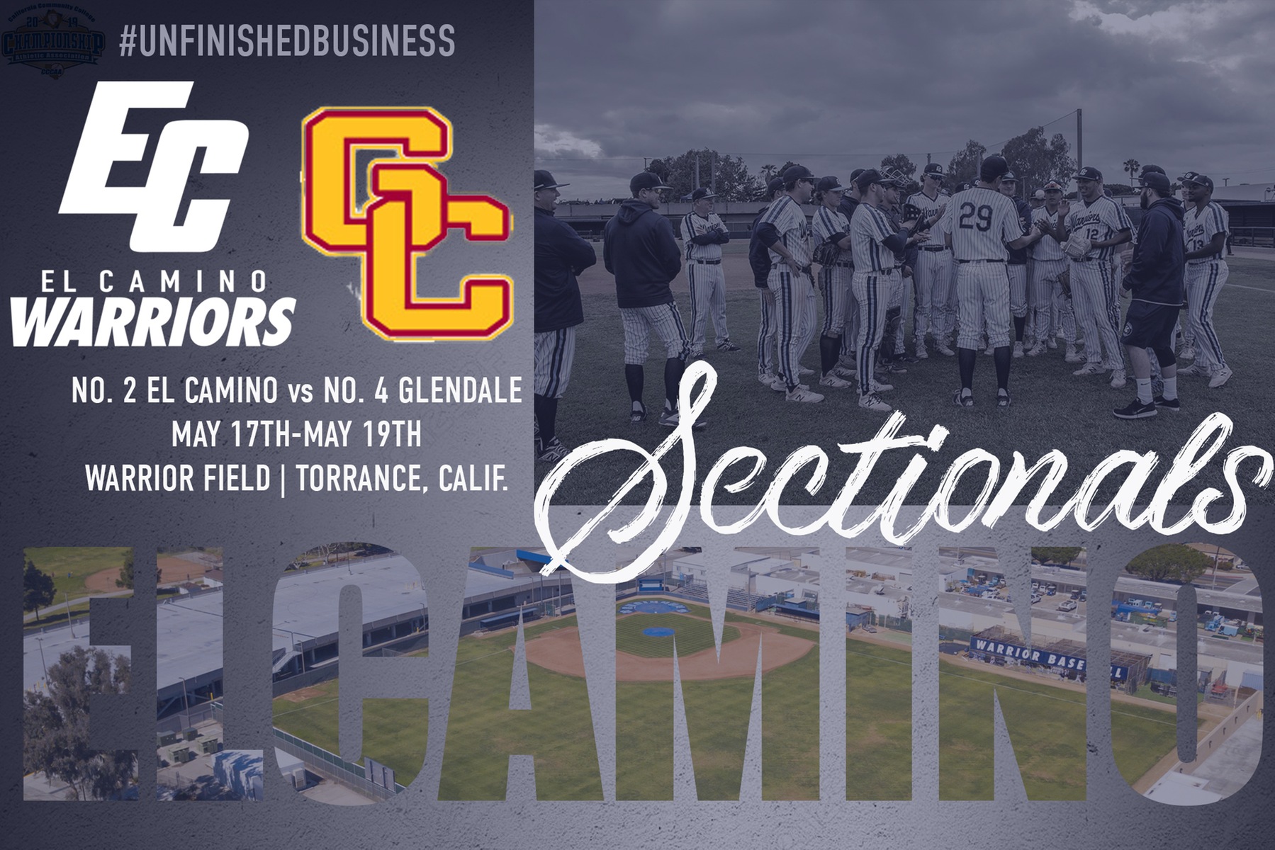 Baseball Hosts Glendale For CCCAA Southern California Sectional Finals