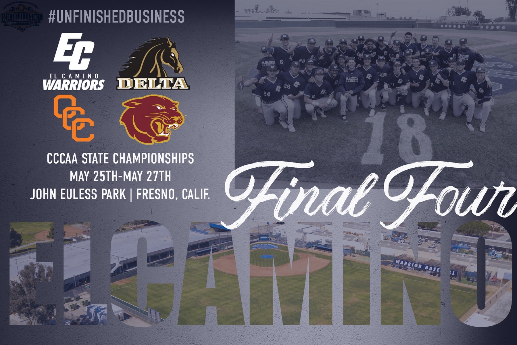 Baseball Heads to Fresno For CCAAA State Championships