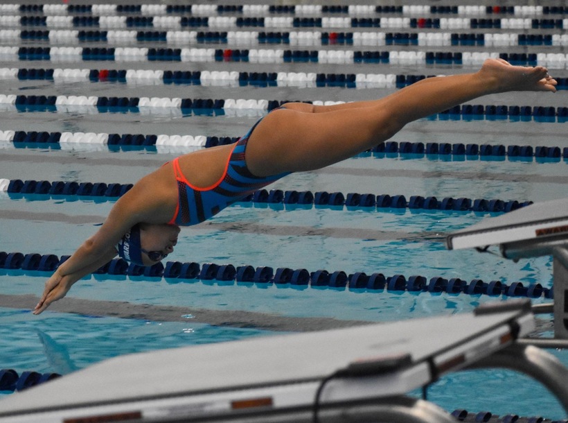 Swimming Holds First Meet at New Aquatic Facility